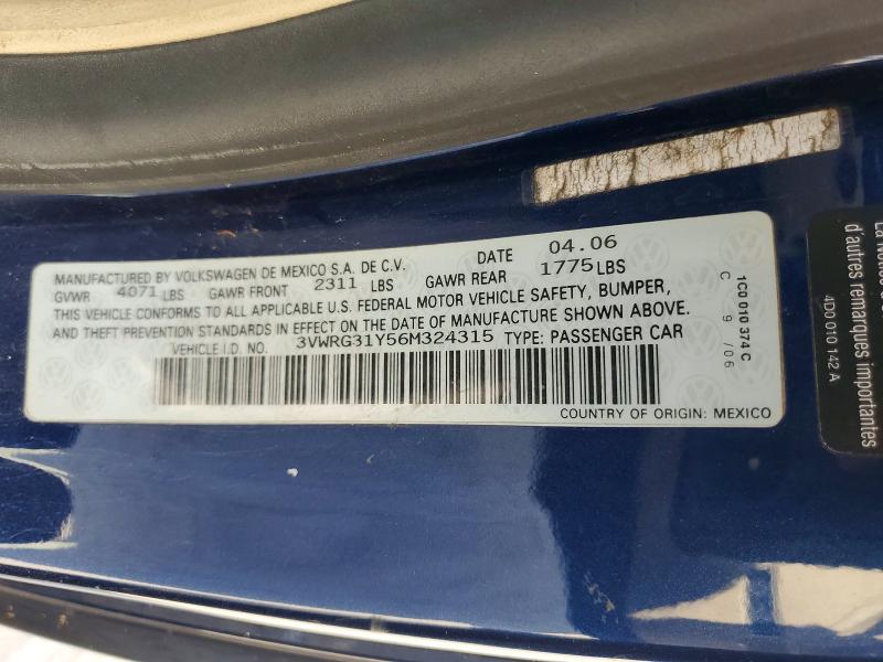 Aukcja sprzedaży 2006 Volkswagen New Beetle, vin: 3VWRG31Y56M324315, numer aukcji: 70067896
