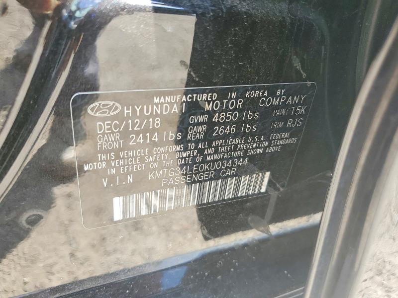 Aukcja sprzedaży 2019 Genesis G70, vin: KMTG34LE0KU034344, numer aukcji: 68750826