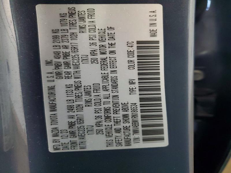 Продажа на аукционе авто 2024 Mazda Cx-50, vin: 7MMVABBM1RN186534, номер лота: 66968536