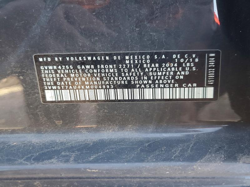 Продажа на аукционе авто 2019 Volkswagen Gti, vin: 3VW5T7AU4KM004993, номер лота: 66860576