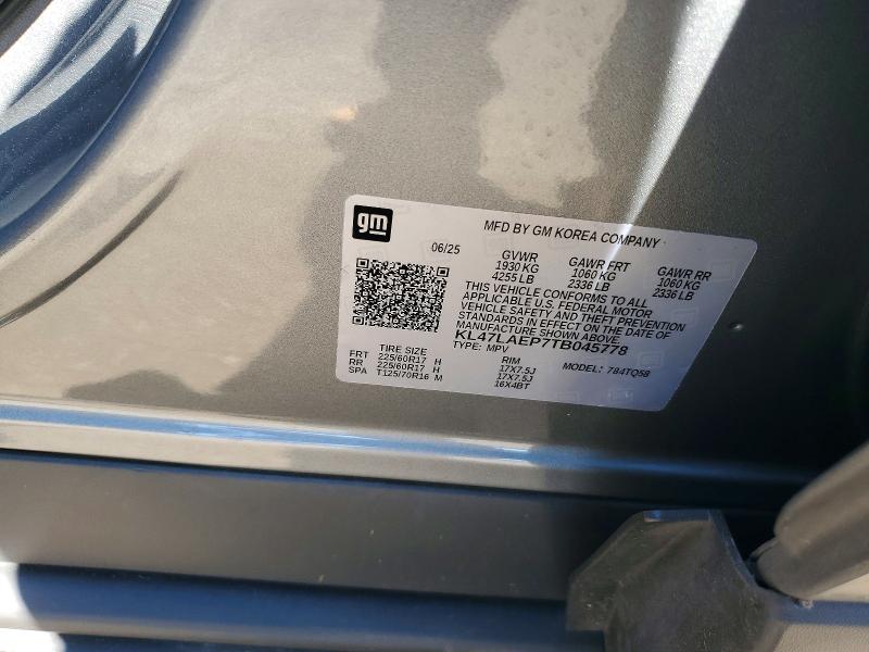 Aukcja sprzedaży 2026 Buick Envista, vin: KL47LAEP7TB045778, numer aukcji: 67794196
