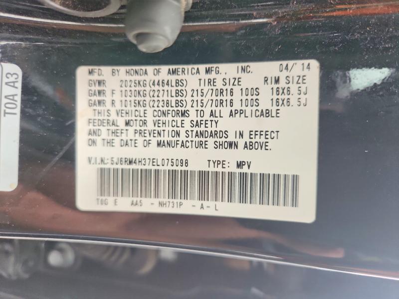 Aukcja sprzedaży 2014 Honda Cr-v, vin: 5J6RM4H37EL075098, numer aukcji: 68099366