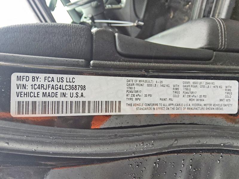Продажа на аукционе авто 2020 Jeep Grand Cherokee, vin: 1C4RJFAG4LC368798, номер лота: 70049176