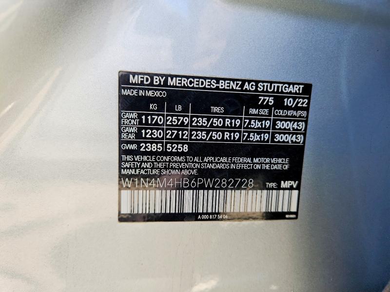 Aukcja sprzedaży 2023 Mercedes-benz Glb, vin: W1N4M4HB6PW282728, numer aukcji: 67470906