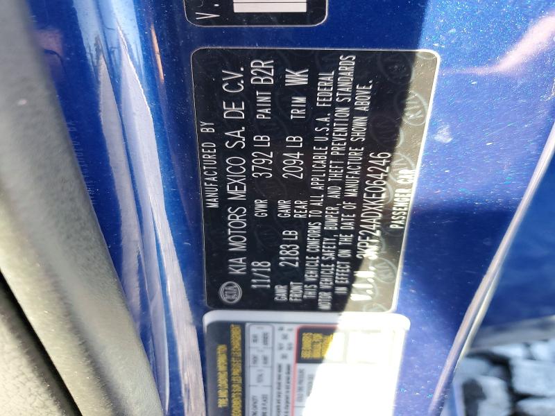Auction sale of the 2019 Kia Forte, vin: 3KPF24ADXKE064246        , lot number: 69080756