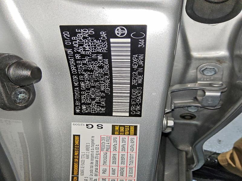 Продаж на аукціоні авто 2020 Toyota Corolla, vin: JTDFPRAE9LJ098044, номер лоту: 70347046