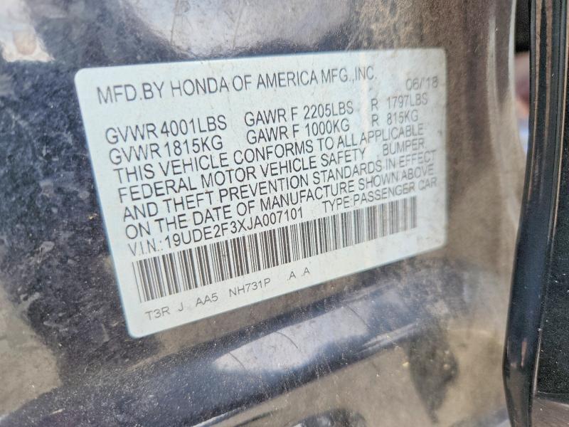 Aukcja sprzedaży 2018 Acura Ilx, vin: 19UDE2F3XJA007101, numer aukcji: 69382526