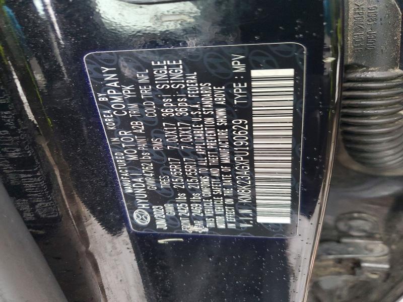 2023 Hyundai Kona მანქანა იყიდება აუქციონზე, vin: KM8K23AGXPU190629, აუქციონის ნომერი: 69913286