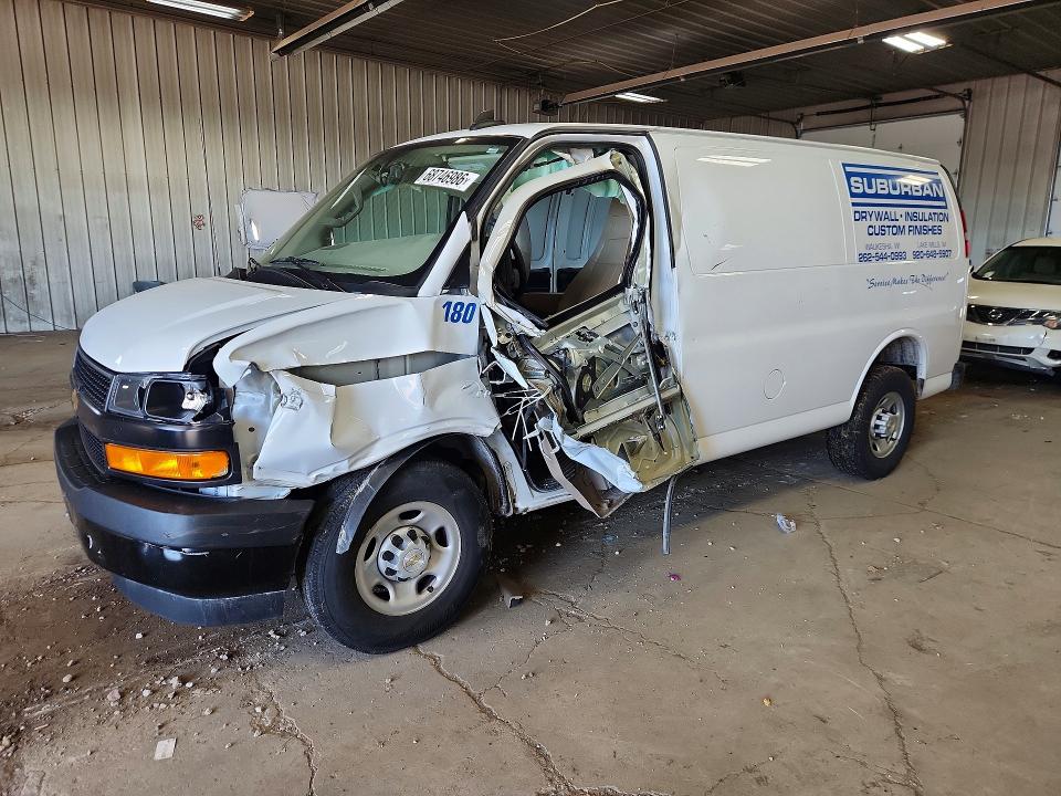 2023 Chevrolet Express 2500 მანქანა იყიდება აუქციონზე, vin: 1GCWGAFP0P1250438, აუქციონის ნომერი: 68746986