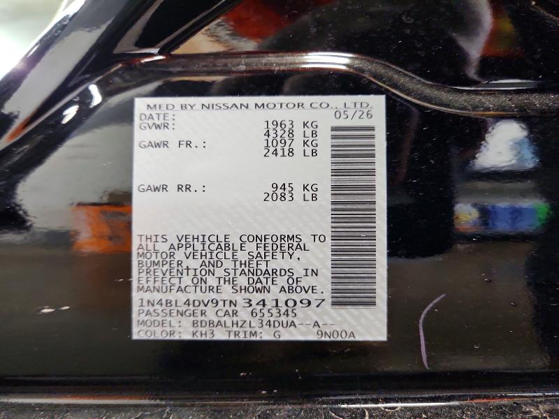 Продажа на аукционе авто 2026 Nissan Altima, vin: 1N4BL4DV9TN341097, номер лота: 68232776