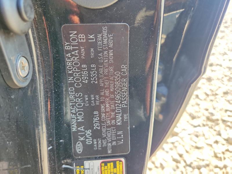 66959626 :رقم المزاد ، KNALD124965098350 vin ، 2006 Kia Amanti مزاد بيع