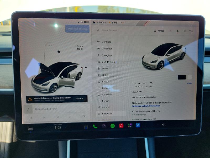 Продаж на аукціоні авто 2018 Tesla Model 3, vin: 5YJ3E1EA8JF040450, номер лоту: 69642876