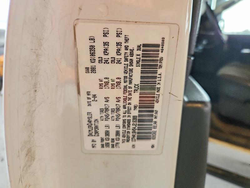 67546076 :رقم المزاد ، 1D7HA16N54J216389 vin ، 2004 Dodge Ram 1500 مزاد بيع
