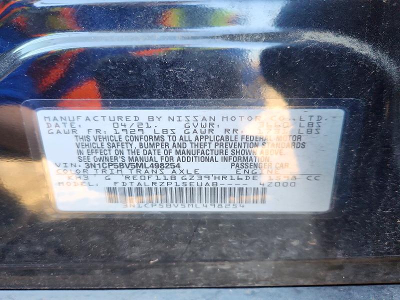Продажа на аукционе авто 2021 Nissan Kicks, vin: 3N1CP5BV5ML498254, номер лота: 69329286