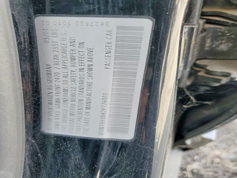 Aukcja sprzedaży 2002 Volkswagen Passat, vin: WVWTH63B62P176003, numer aukcji: 68358226
