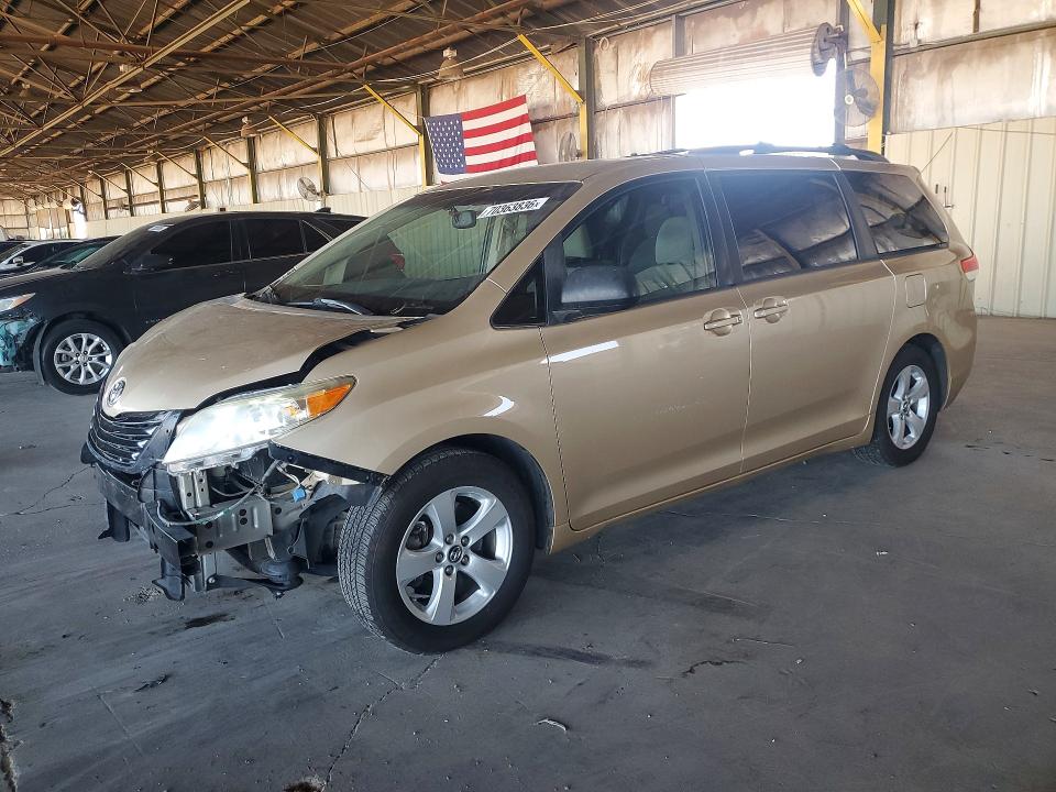 Aukcja sprzedaży 2013 Toyota Sienna, vin: 5TDKK3DC2DS300201, numer aukcji: 70363836