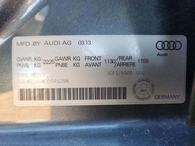Aukcja sprzedaży 2013 Audi A4, vin: WAUFFCFL8DN045298, numer aukcji: 68962676