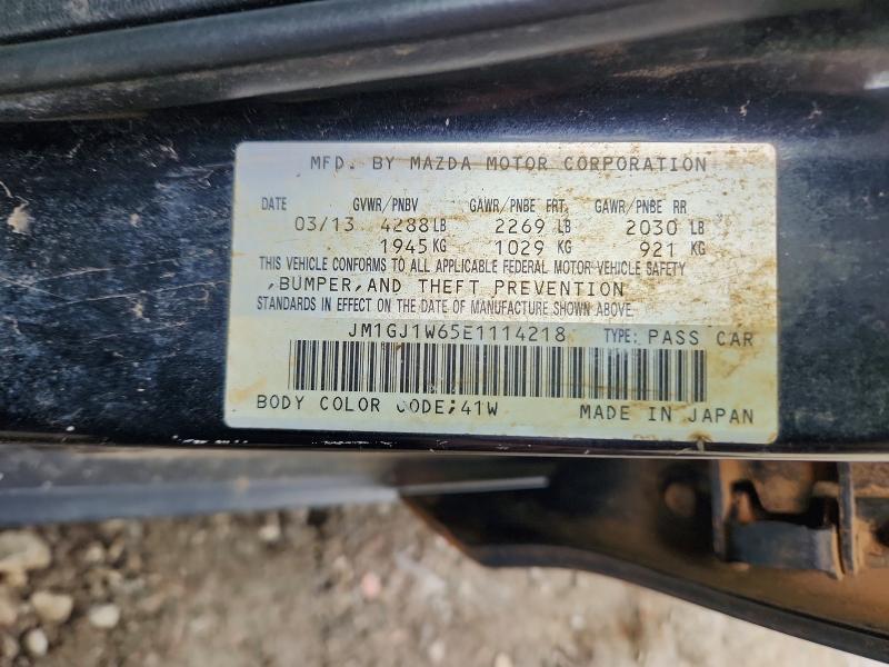 Продажа на аукционе авто 2014 Mazda 6, vin: JM1GJ1W65E1114218, номер лота: 70370916