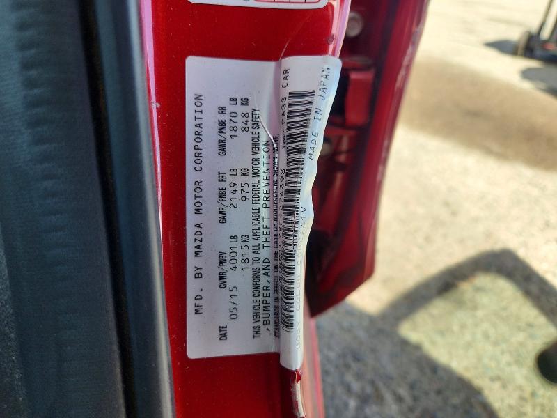 2015 Mazda 3 მანქანა იყიდება აუქციონზე, vin: JM1BM1L78F1274898, აუქციონის ნომერი: 70676166