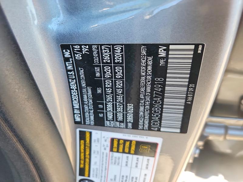 Aukcja sprzedaży 2016 Mercedes-benz Gle, vin: 4JGDA5GB6GA774918, numer aukcji: 67510426