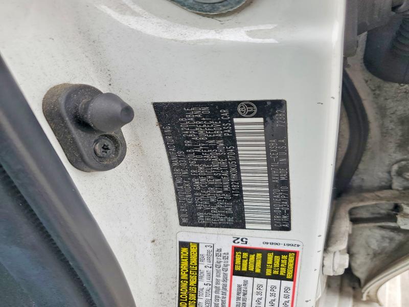 Продажа на аукционе авто 2019 Toyota Camry Hybrid, vin: 4T1B21HK0KU517045, номер лота: 69981616
