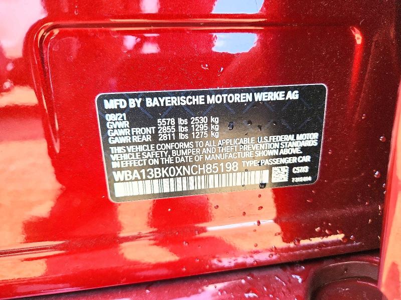 Aukcja sprzedaży 2022 Bmw M550xi, vin: WBA13BK0XNCH85198, numer aukcji: 67540556
