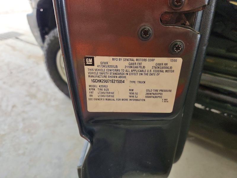 2001 Chevrolet Silverado მანქანა იყიდება აუქციონზე, vin: 1GCHK29U71E215054, აუქციონის ნომერი: 71026636