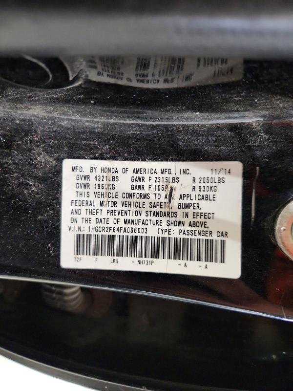 Продажа на аукционе авто 2015 Honda Accord, vin: 1HGCR2F84FA066003, номер лота: 68620906