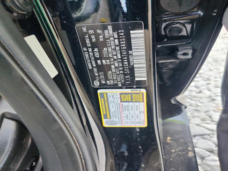 69761236 :رقم المزاد ، 5XXGM4A74FG485143 vin ، 2015 Kia Optima مزاد بيع