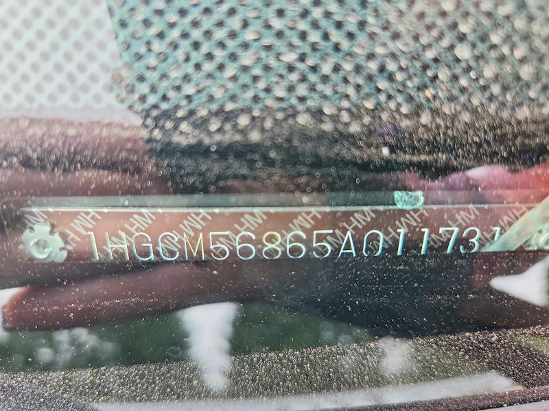 Aukcja sprzedaży 2005 Honda Accord, vin: 1HGCM56865A011731, numer aukcji: 69822866