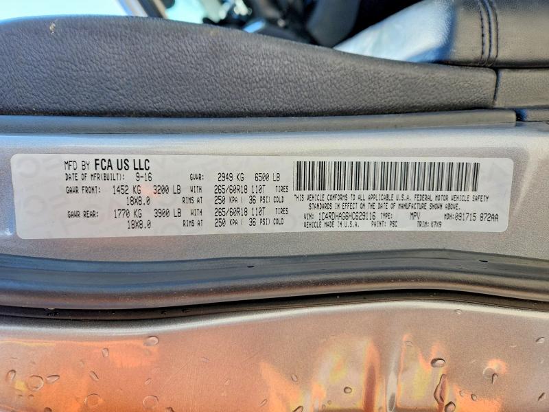 Aukcja sprzedaży 2017 Dodge Durango, vin: 1C4RDHAG6HC629116, numer aukcji: 68242926