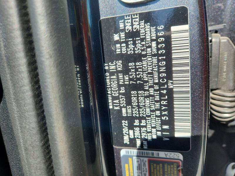 Aukcja sprzedaży 2022 Kia Sorento, vin: 5XYRL4LC9NG133966, numer aukcji: 68569096