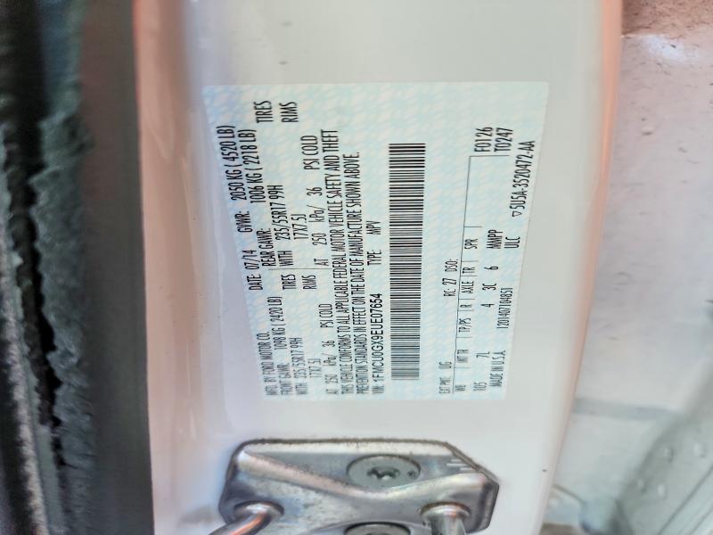 2014 Ford Escape მანქანა იყიდება აუქციონზე, vin: 1FMCU0GX9EUE07654, აუქციონის ნომერი: 69004196