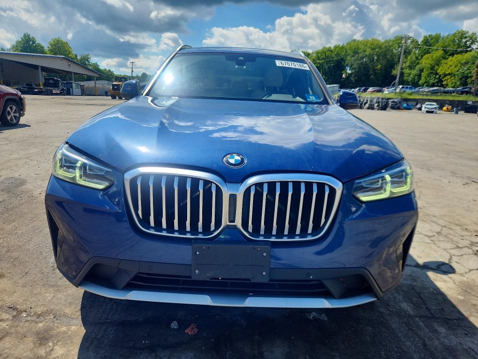 2022 Bmw X3 მანქანა იყიდება აუქციონზე, vin: 5UX53DP00N9J49827, აუქციონის ნომერი: 67070186