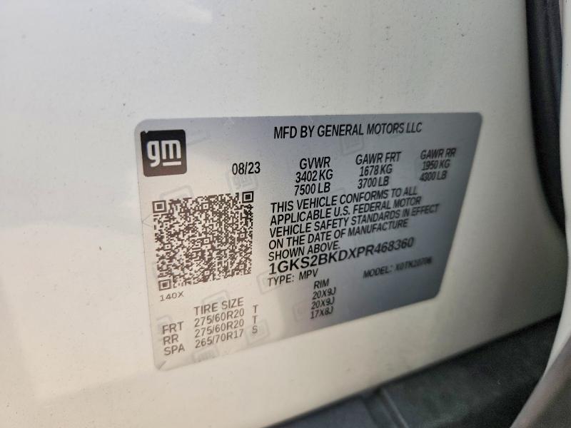 Продажа на аукционе авто 2023 Gmc Yukon, vin: 1GKS2BKDXPR468360, номер лота: 68064496