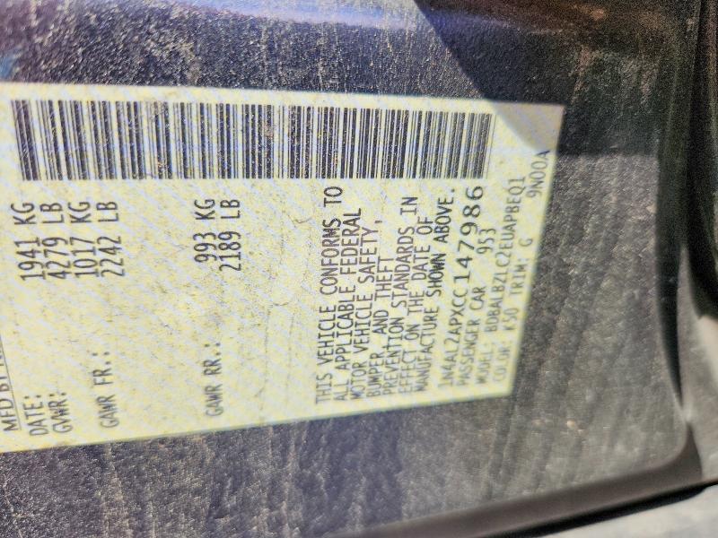Aukcja sprzedaży 2012 Nissan Altima, vin: 1N4AL2APXCC147986, numer aukcji: 70178166
