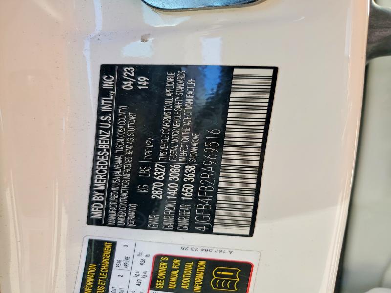 68798006 :رقم المزاد ، 4JGFB4FB2RA969516 vin ، 2024 Mercedes-benz Gle مزاد بيع
