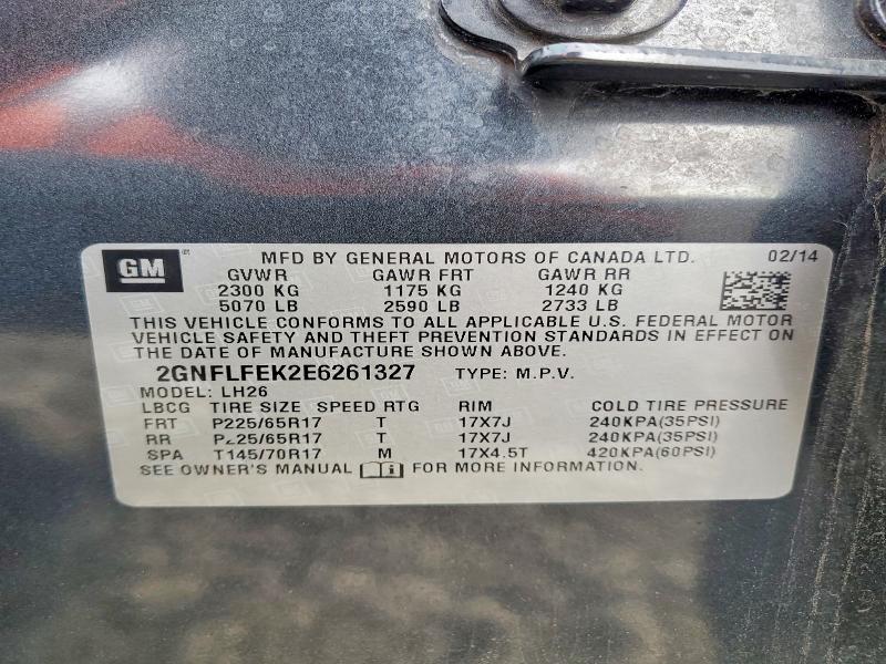 Продажа на аукционе авто 2014 Chevrolet Equinox, vin: 2GNFLFEK2E6261327, номер лота: 71044656