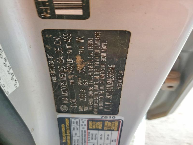 Auction sale of the 2021 Kia Forte, vin: 3KPF24AD9ME306446, lot number: 67357066