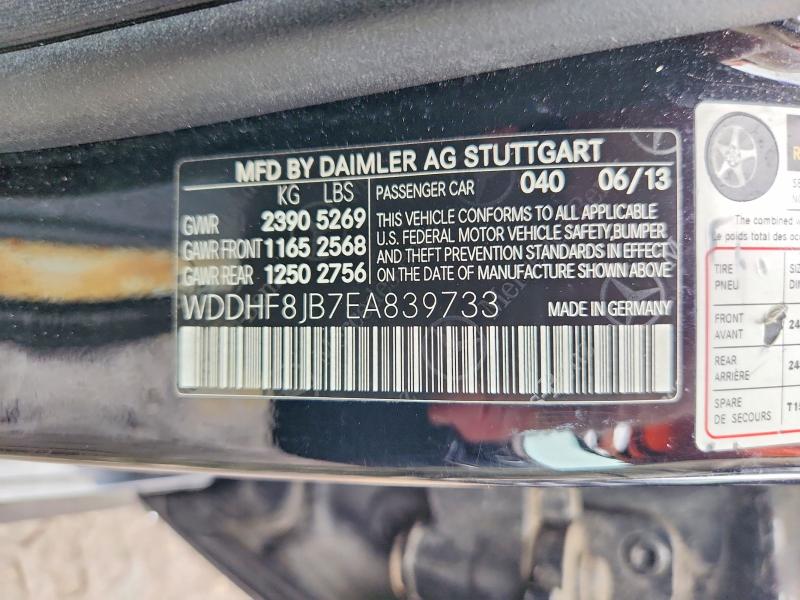 Aukcja sprzedaży 2014 Mercedes-benz E, vin: WDDHF8JB7EA839733, numer aukcji: 71283566
