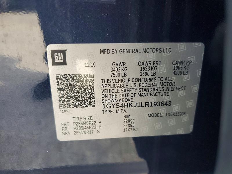 Продажа на аукционе авто 2020 Cadillac Escalade, vin: 1GYS4HKJ1LR193643, номер лота: 70641976
