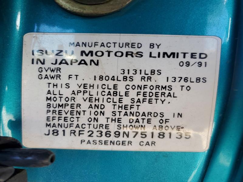 Продаж на аукціоні авто 1992 Geo Storm, vin: J81RF2369N7518135, номер лоту: 67846306