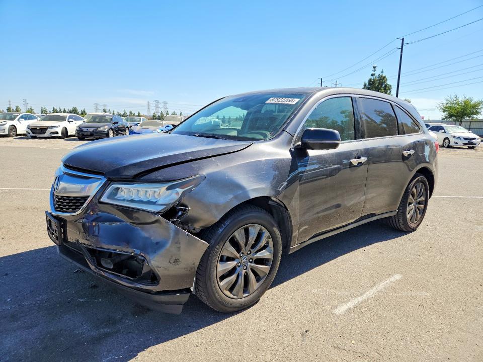 67922266 :رقم المزاد ، 5FRYD3H41GB008618 vin ، 2016 Acura Mdx مزاد بيع