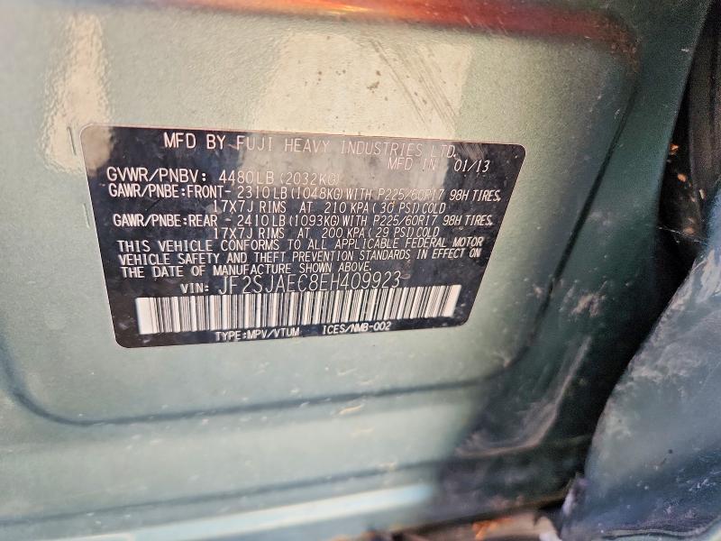 68754606 :رقم المزاد ، JF2SJAEC8EH409923 vin ، 2014 Subaru Forester مزاد بيع
