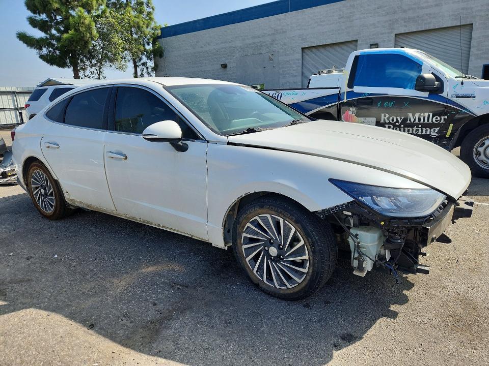 2021 Hyundai Sonata Hybrid მანქანა იყიდება აუქციონზე, vin: KMHL34JJ4MA027877, აუქციონის ნომერი: 68554626