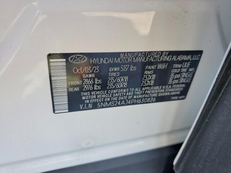 Продажа на аукционе авто 2023 Hyundai Santa Fe, vin: 5NMS24AJ4PH630826, номер лота: 68689386