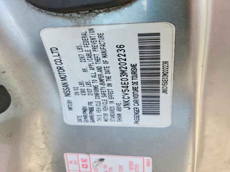 2003 Infiniti G35 მანქანა იყიდება აუქციონზე, vin: JNKCV54E03M202236, აუქციონის ნომერი: 67111176