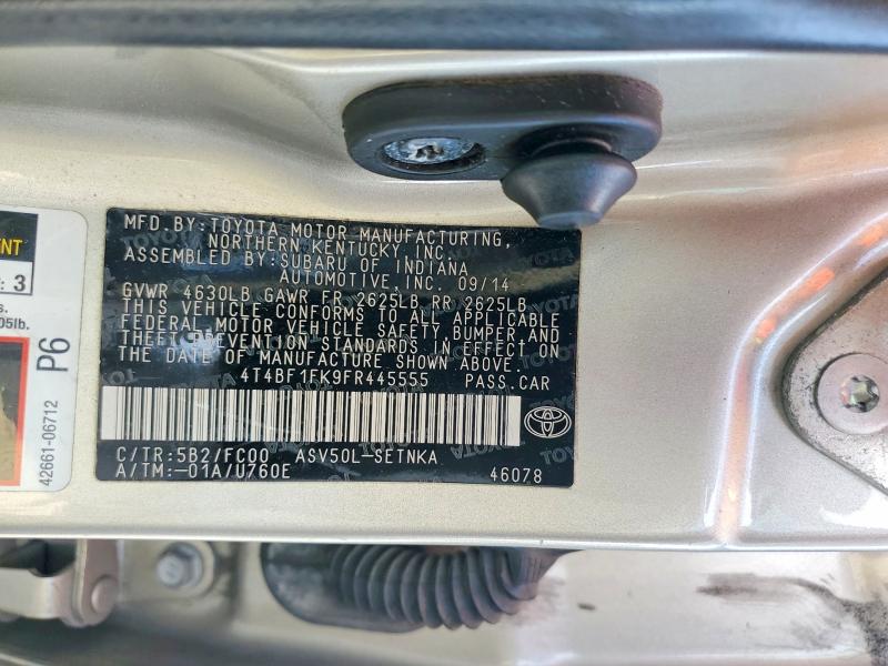 Продаж на аукціоні авто 2015 Toyota Camry, vin: 4T4BF1FK9FR445555, номер лоту: 70563206