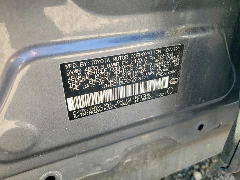 67823476 :رقم المزاد ، JTHBE1BL6D5013771 vin ، 2013 Lexus Gs مزاد بيع