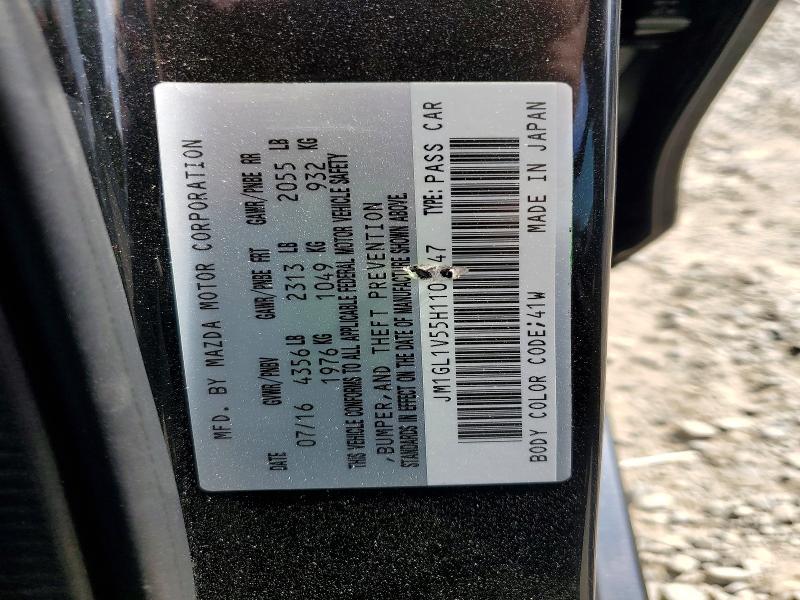 Продаж на аукціоні авто 2017 Mazda 6, vin: JM1GL1V55H1104747, номер лоту: 68691076